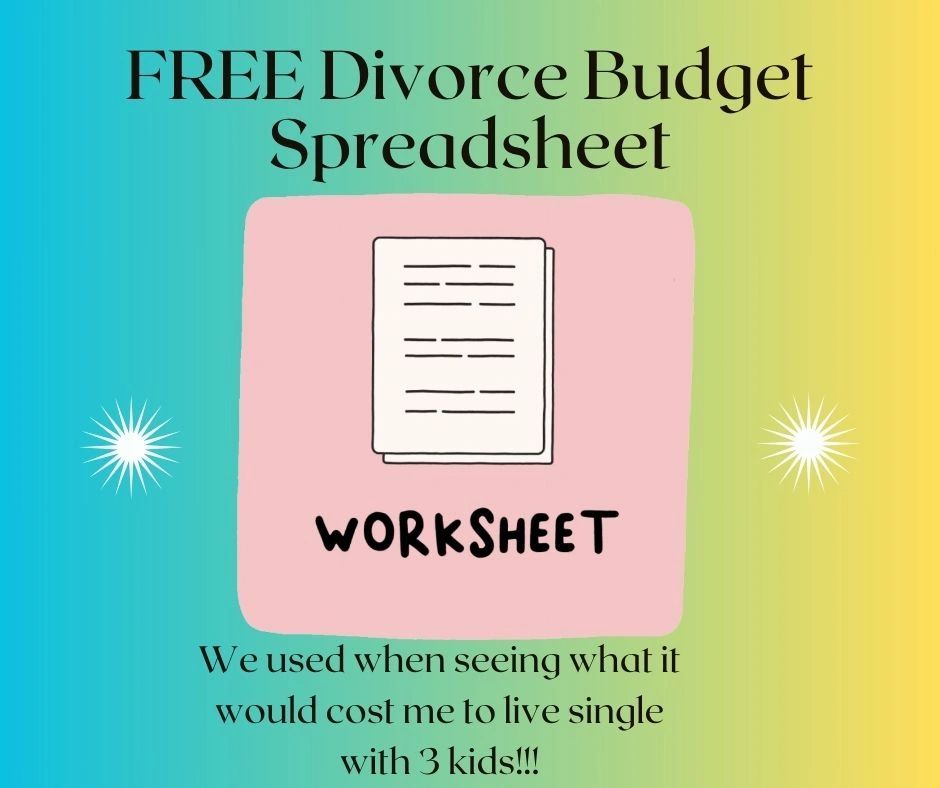 FREE Divorce Budget Spreadsheet